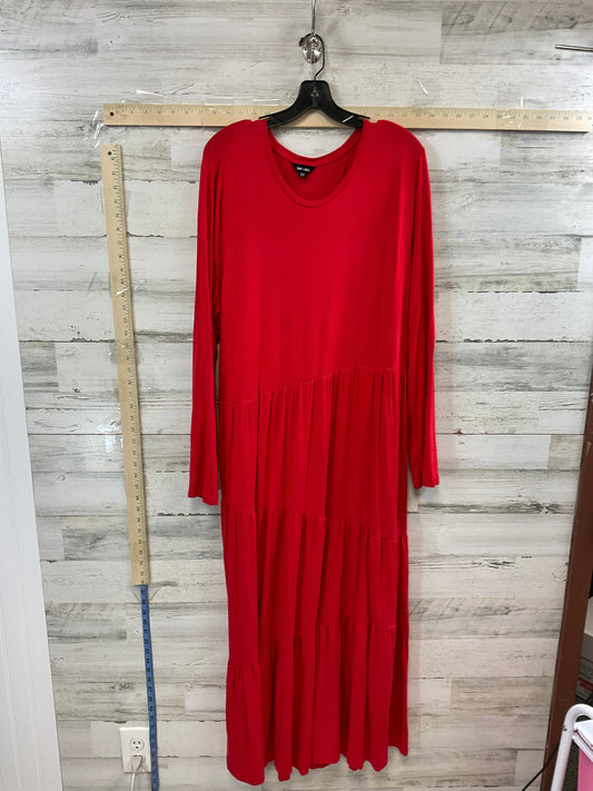 Red Dress Casual Maxi SAINT & SOFIA, Size 2x