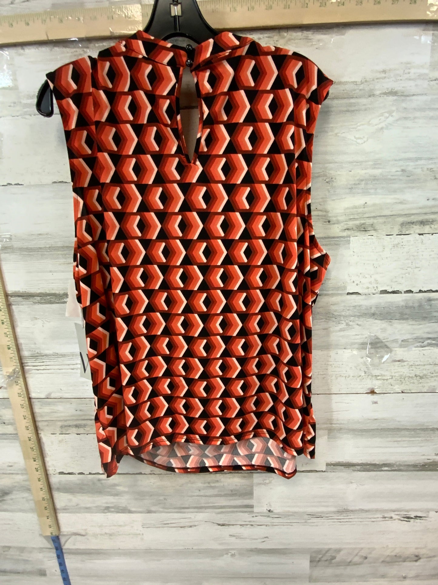 Black & Orange Top Sleeveless Worthington, Size 2x
