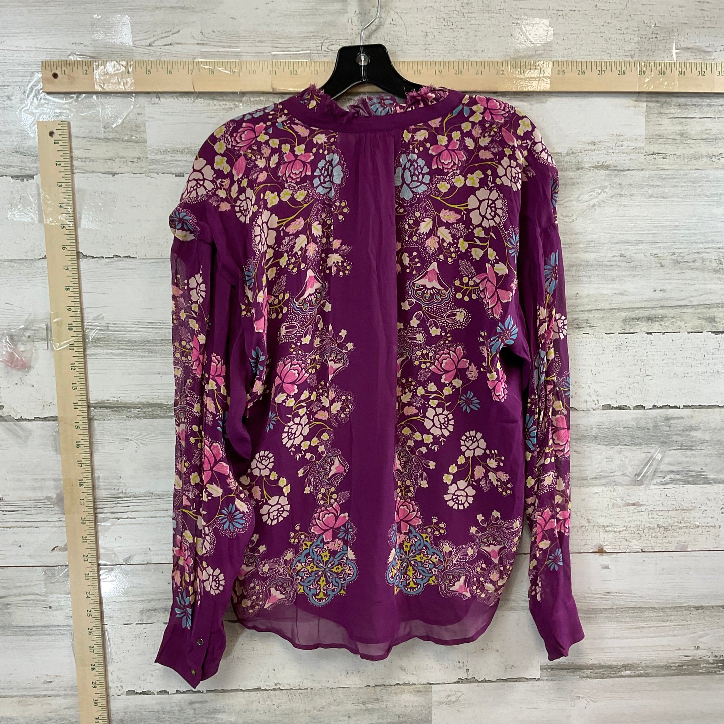 Purple Blouse Long Sleeve Pilcro, Size M