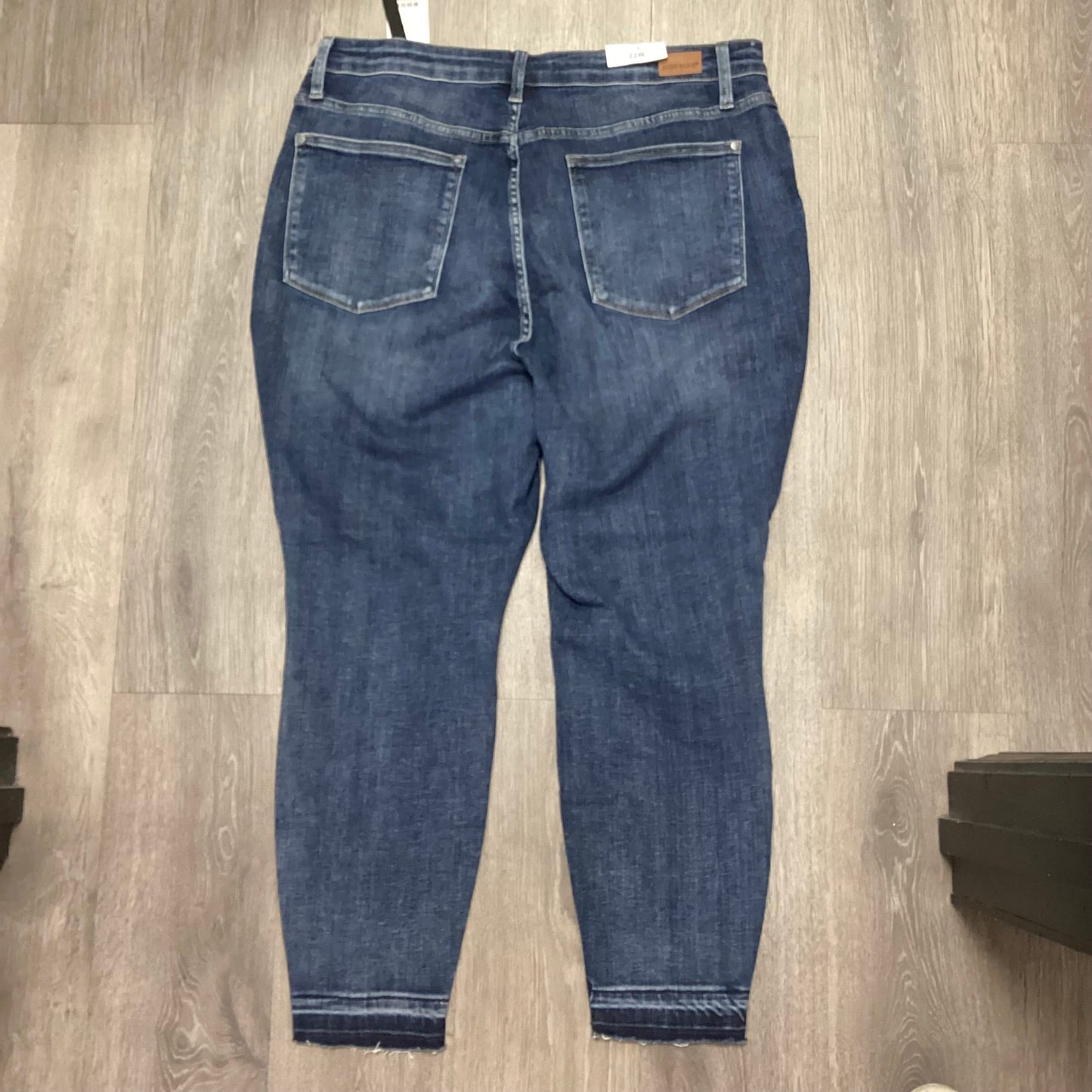 Jeans Straight By Judy Blue In Blue Denim, Size: 22w