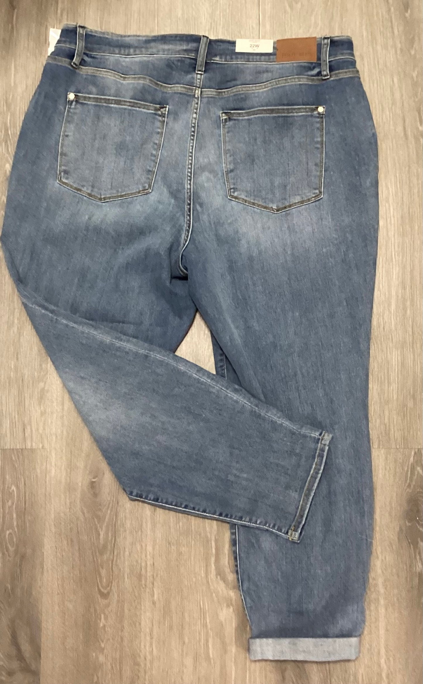 Jeans Straight By Judy Blue In Blue Denim, Size: 22w