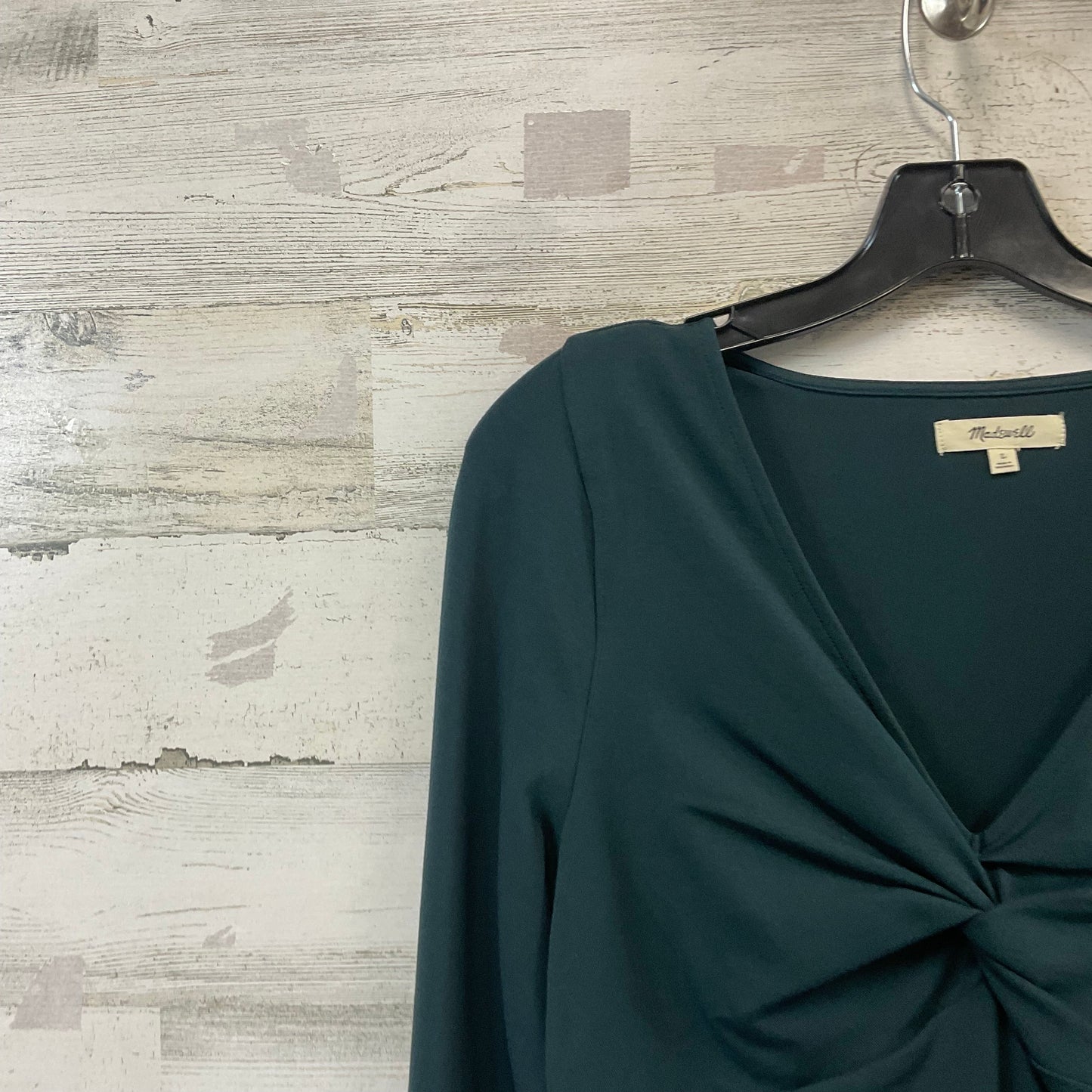 Top Long Sleeve By Madewell In Green, Size: L