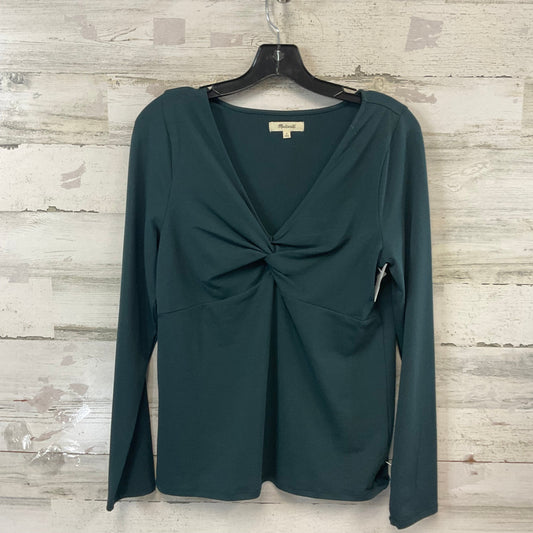 Top Long Sleeve By Madewell In Green, Size: L