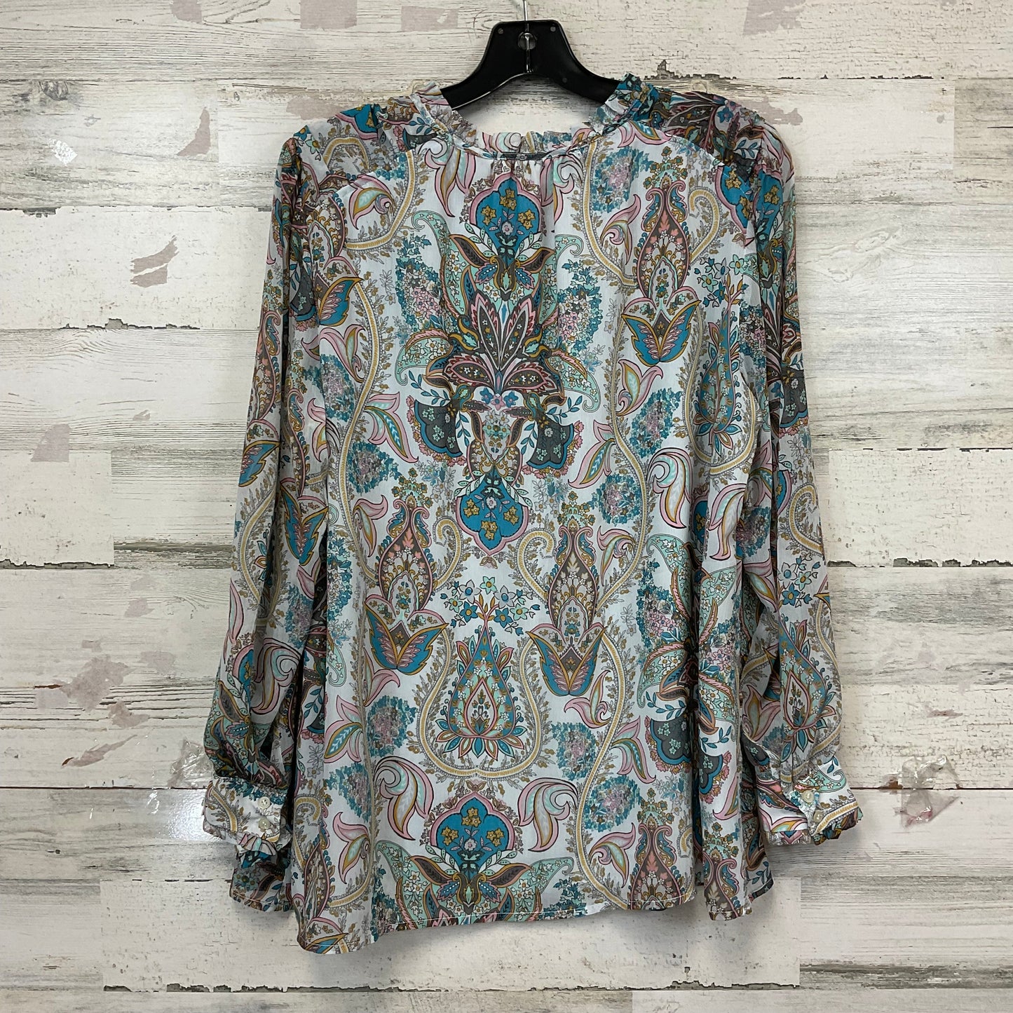 Top Long Sleeve By Loft In Blue, Size: L