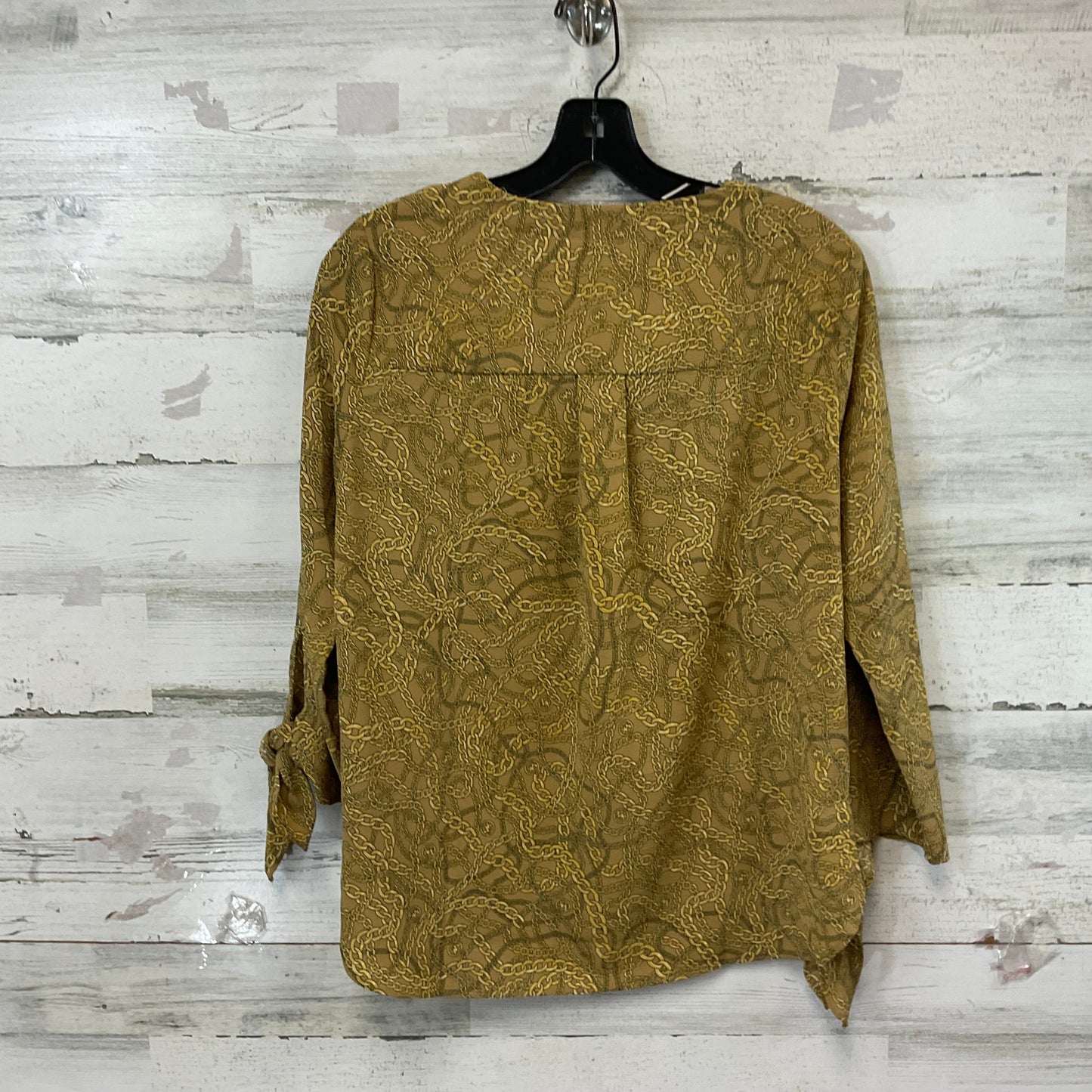 Top 3/4 Sleeve By Michael By Michael Kors In Gold