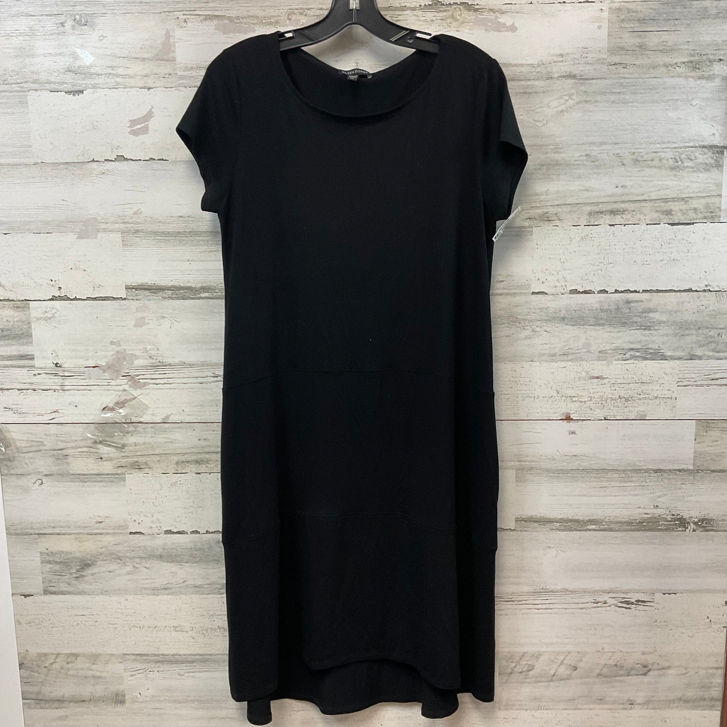 Dress Casual Midi By Eileen Fisher In Black, Size: S