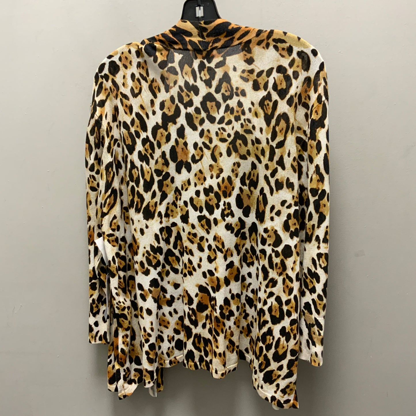 Cardigan By Chicos In Animal Print, Size: 1x