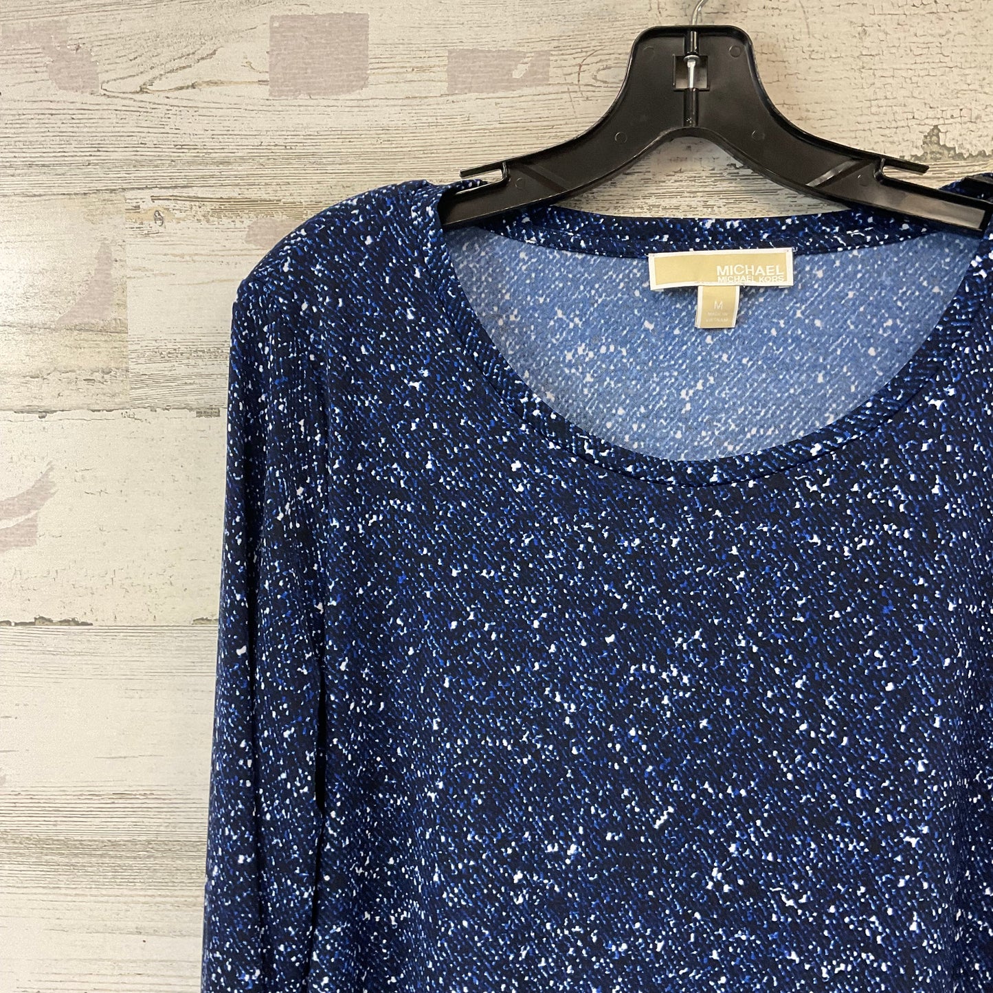 Top Long Sleeve By Michael By Michael Kors In Blue, Size: M