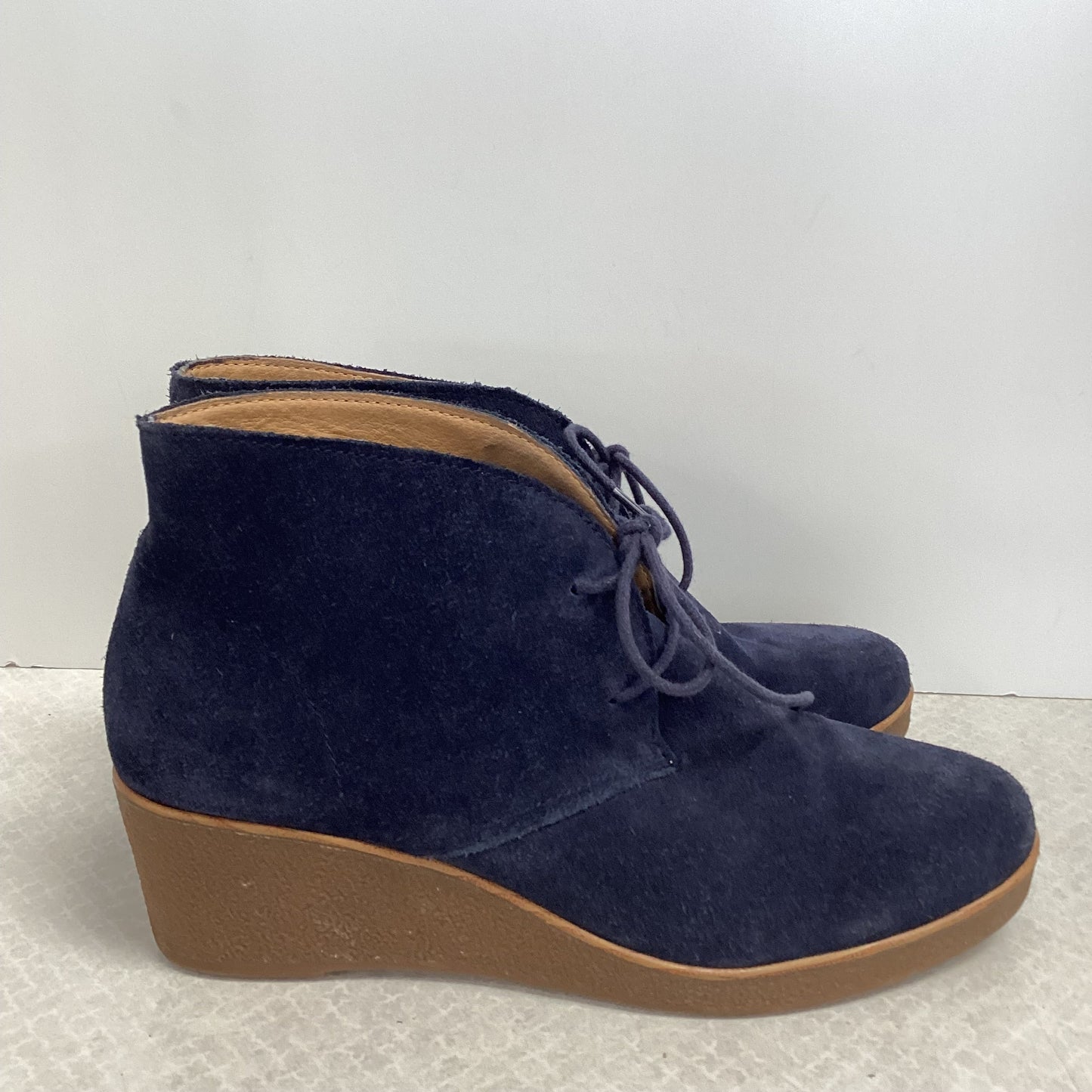 Boots Ankle Heels By Lucky Brand In Blue, Size: 8.5