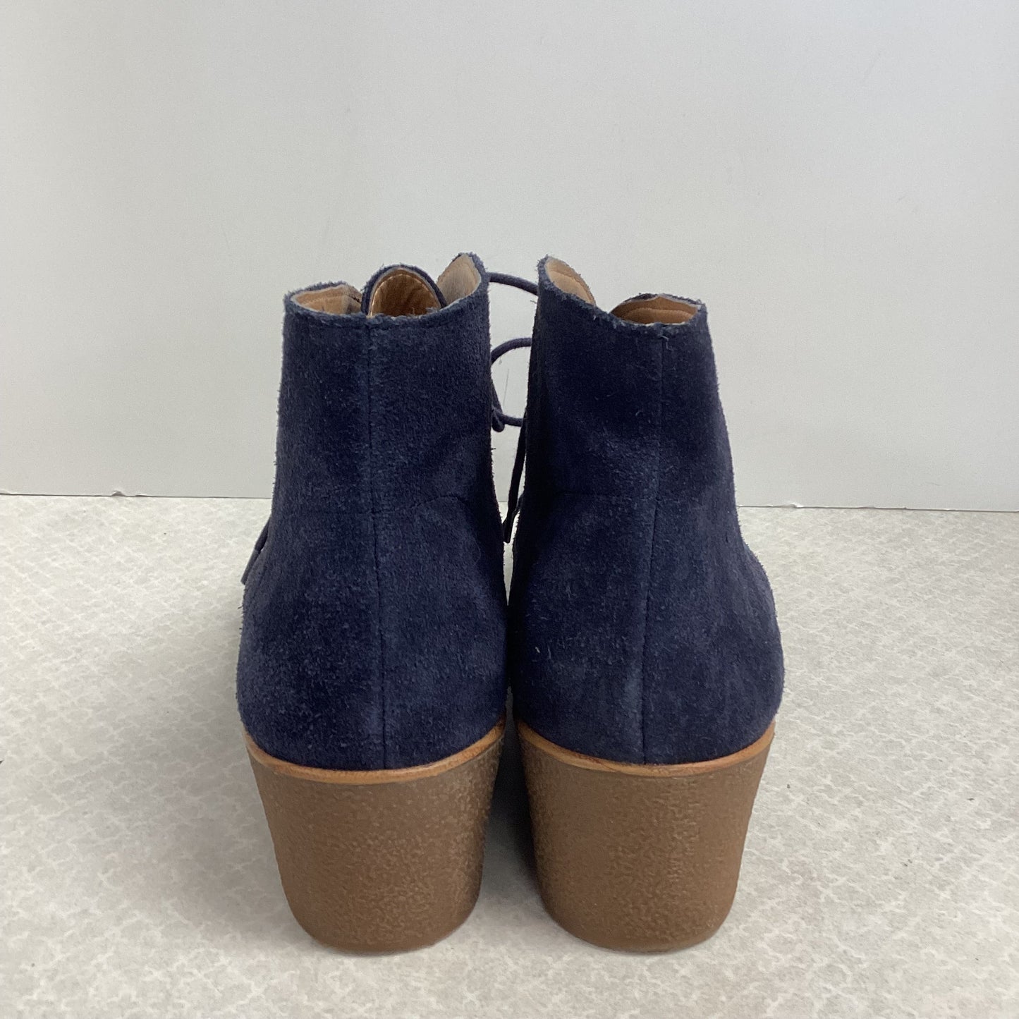 Boots Ankle Heels By Lucky Brand In Blue, Size: 8.5