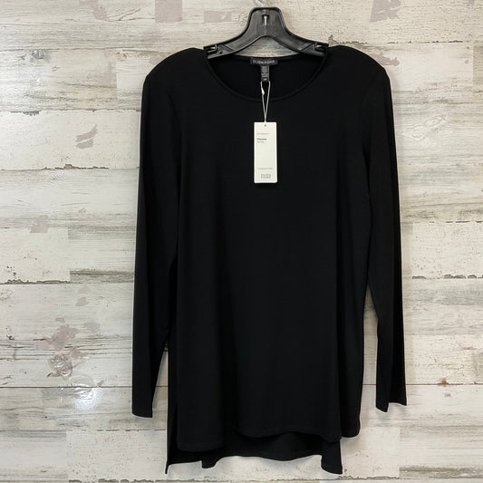 Top Long Sleeve By Eileen Fisher In Black, Size: S