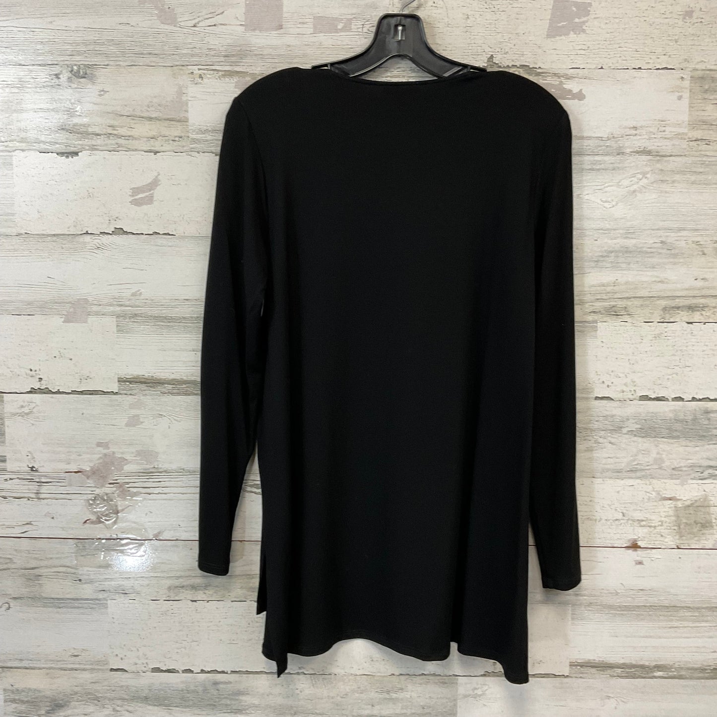 Top Long Sleeve By Eileen Fisher In Black, Size: S