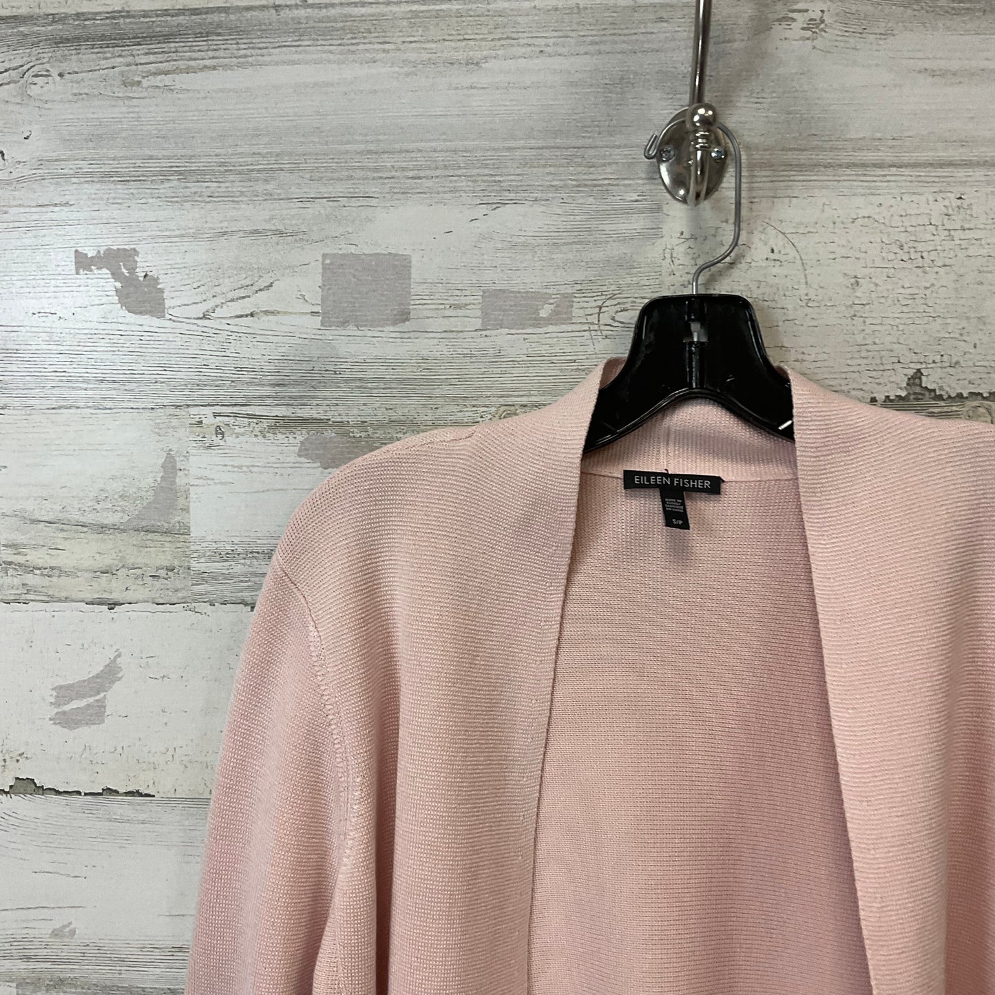 Sweater Cardigan By Eileen Fisher In Pink, Size: S