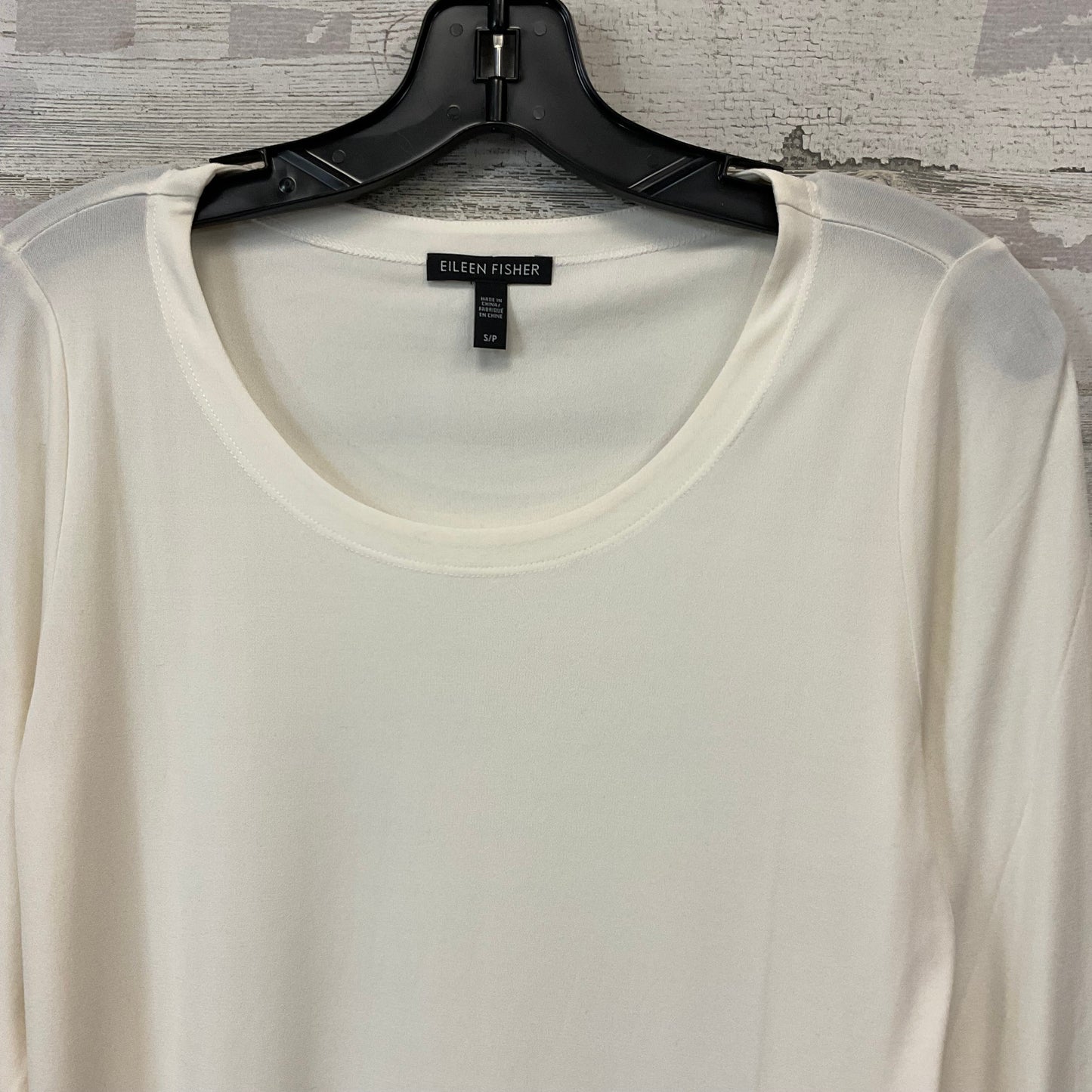 Top Long Sleeve By Eileen Fisher In Cream, Size: S