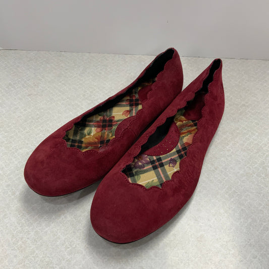 Shoes Flats By Born In Maroon, Size: 9.5