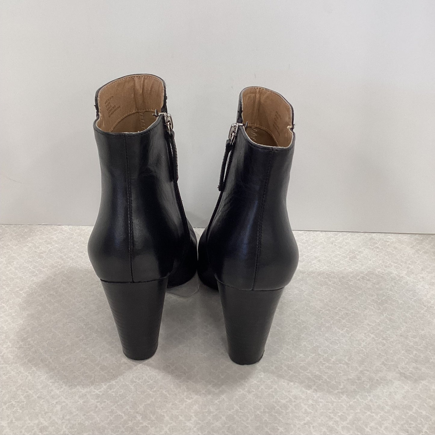 Boots Ankle Heels By Adrienne Vittadini In Black, Size: 8.5