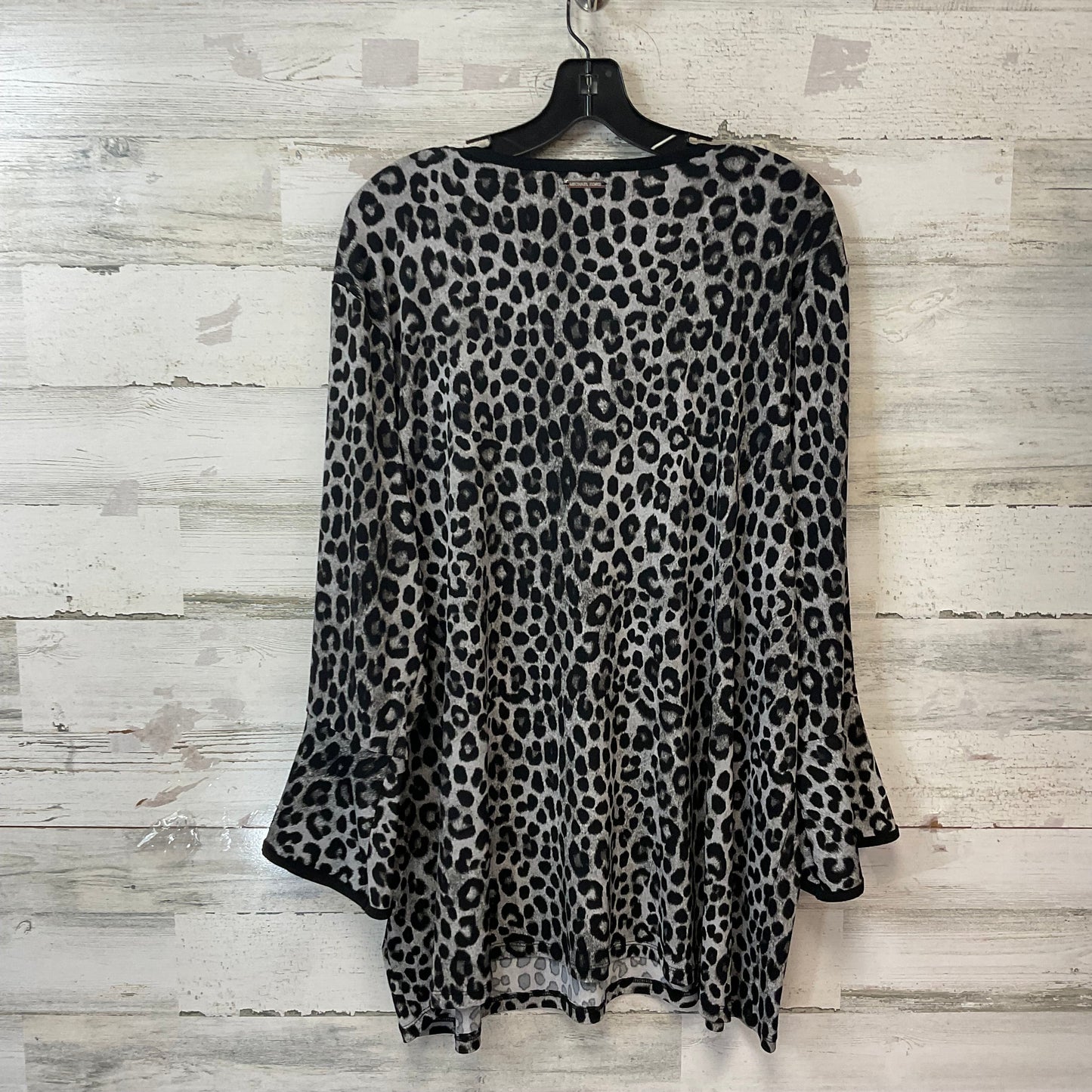 Top Long Sleeve By Michael By Michael Kors In Animal Print, Size: 3x