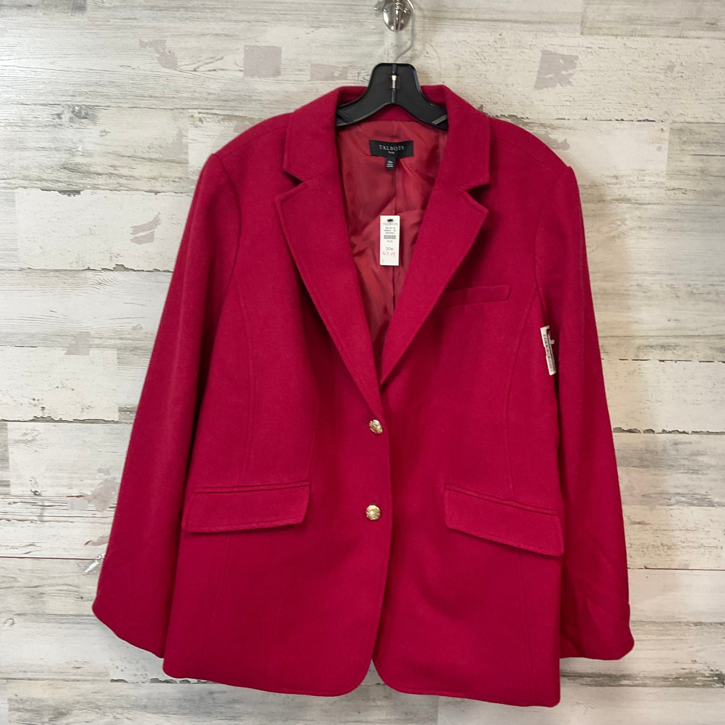 Jacket Other By Talbots In Red, Size: 2x