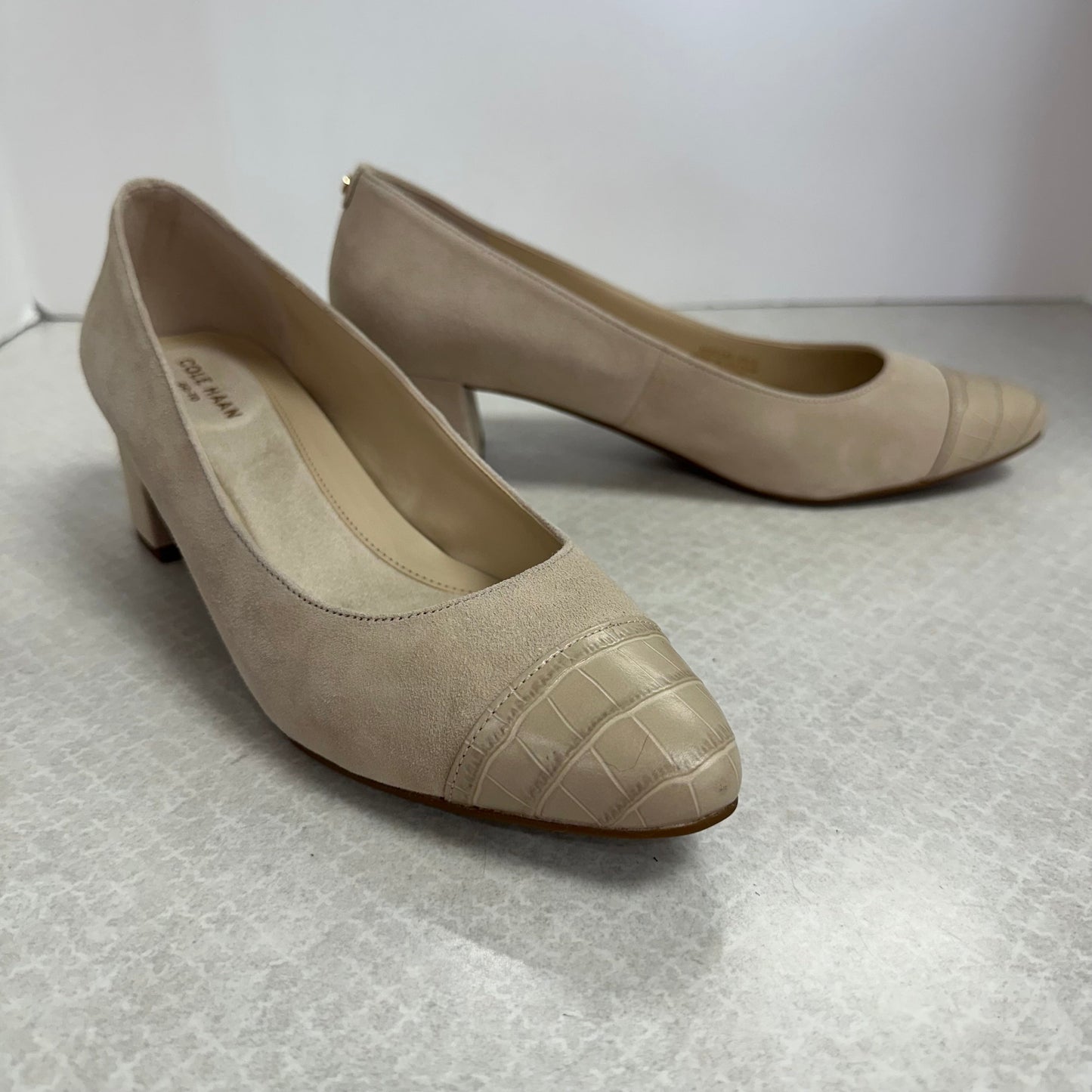 Shoes Heels Block By Cole-haan In Cream, Size: 8.5