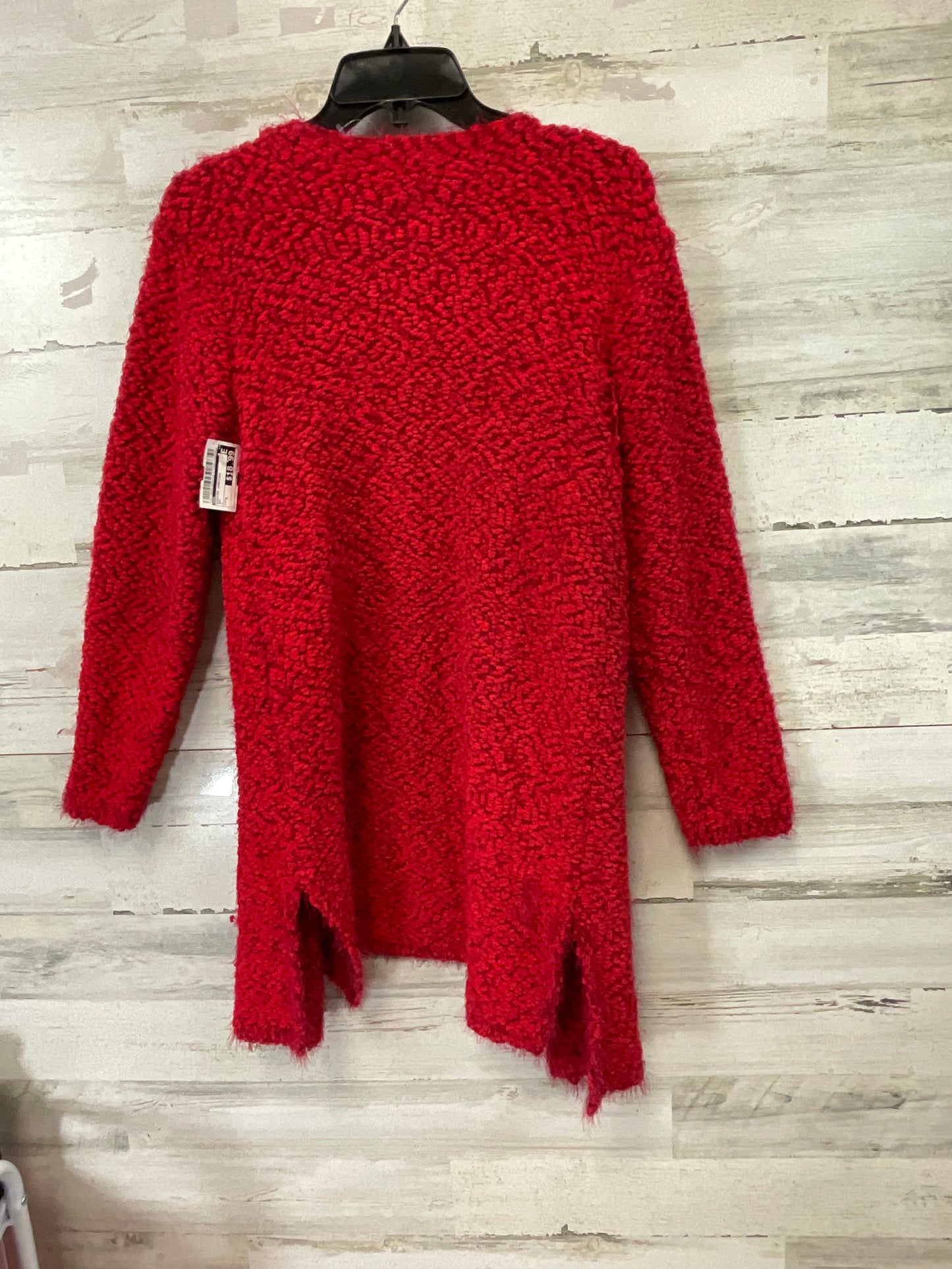 Sweater Cardigan By Pol In Red, Size: S