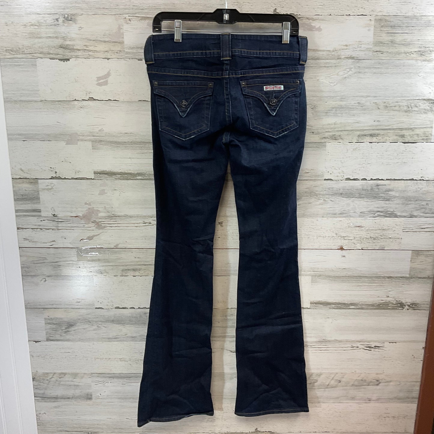 Jeans Flared By Hudson In Blue Denim, Size: 6