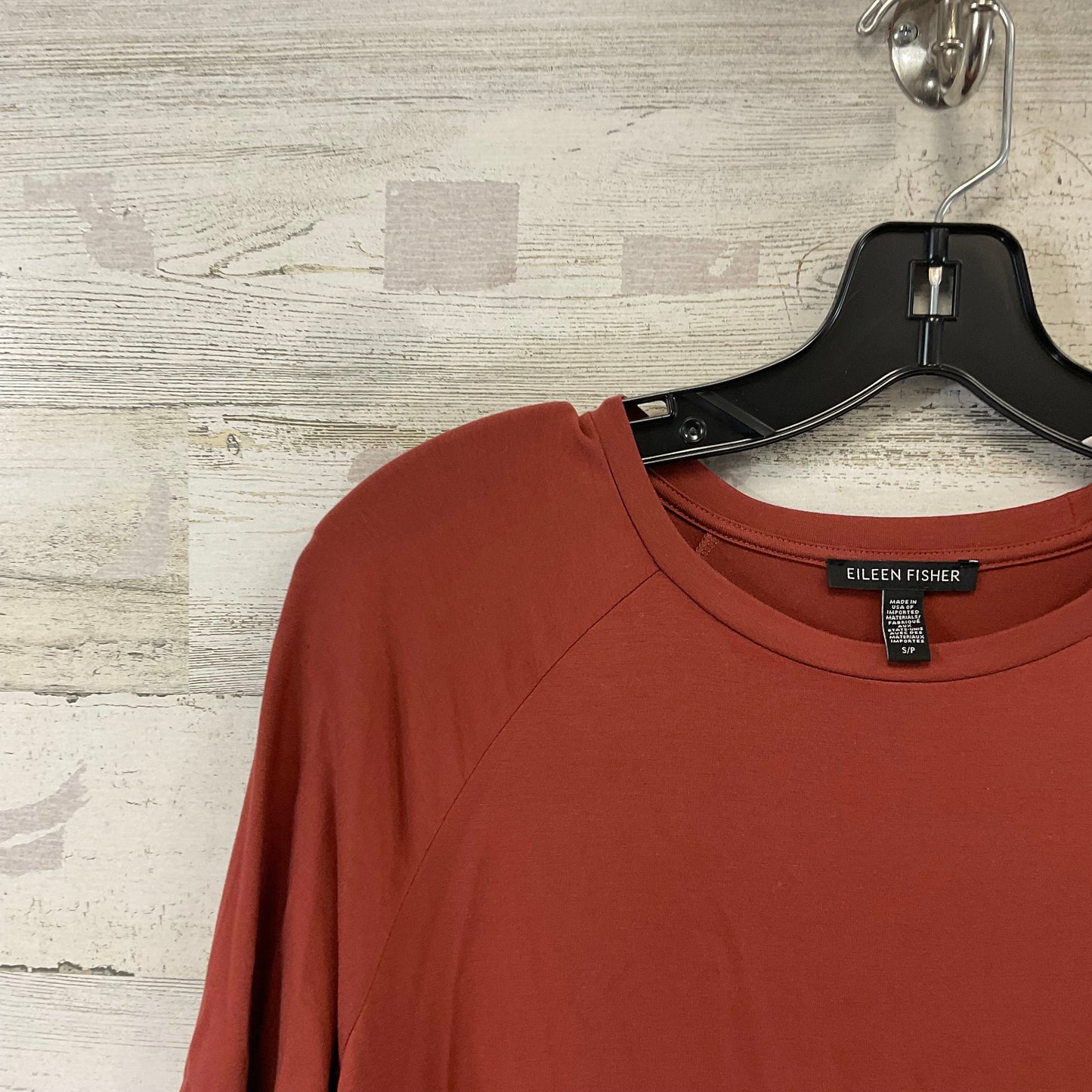 Top Short Sleeve By Eileen Fisher In Orange, Size: S