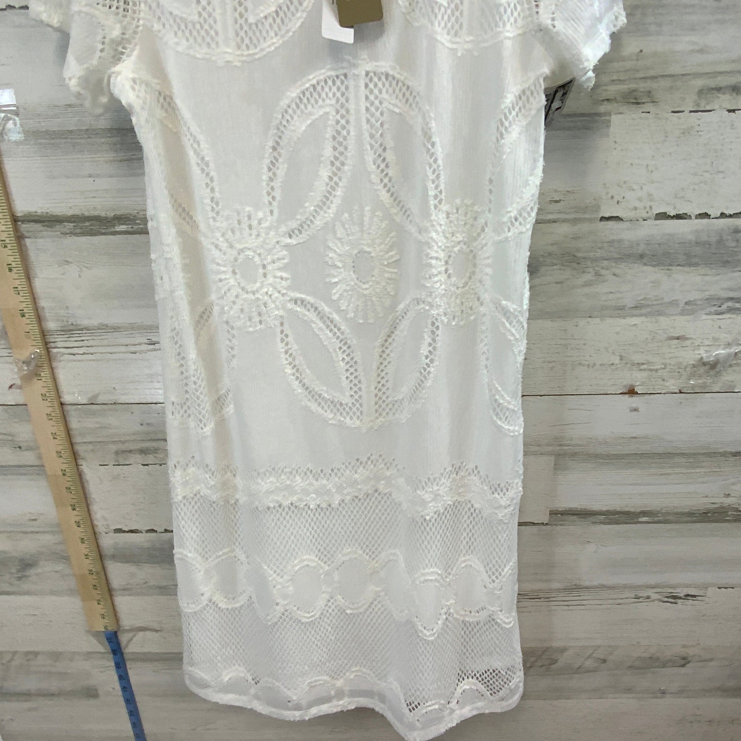 White Dress Casual Midi Chicos, Size M