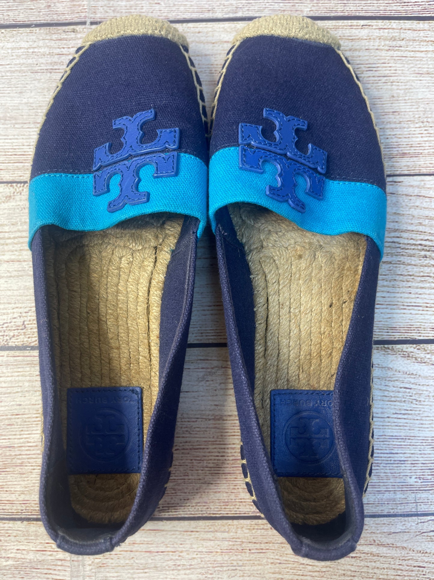 Shoes Flats By Tory Burch In Blue, Size: 7