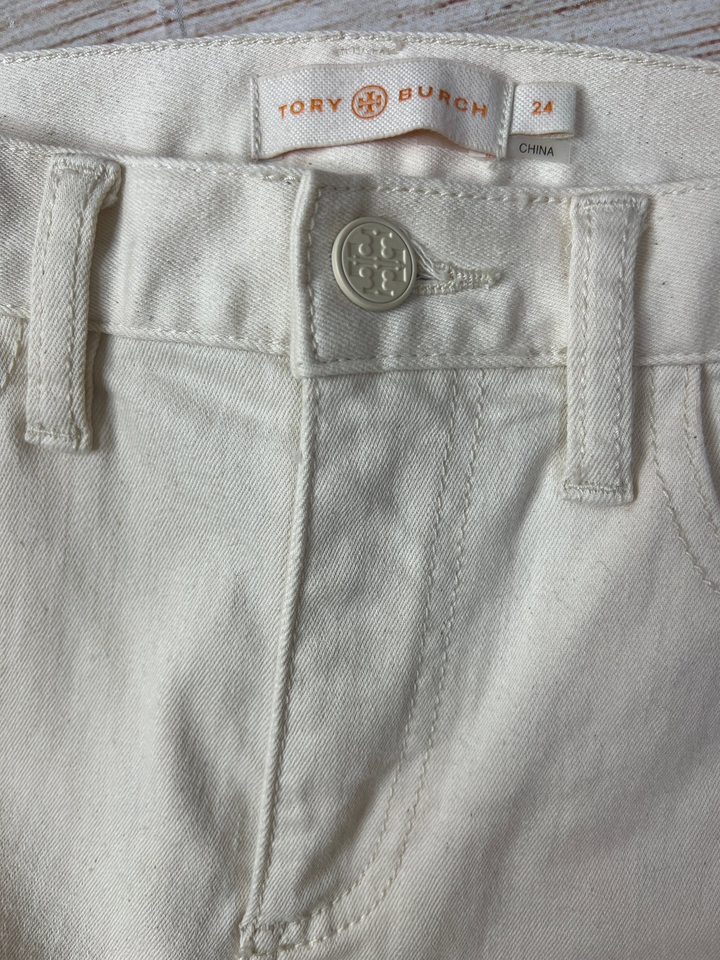 Cream Pants Designer Tory Burch, Size 2