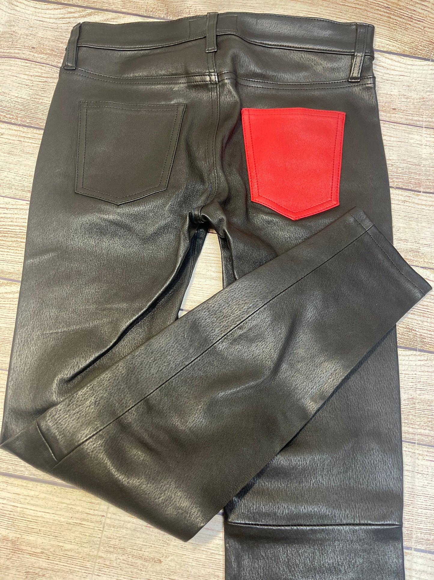 Pants Designer By Current/elliott In Black & Red, Size: 2