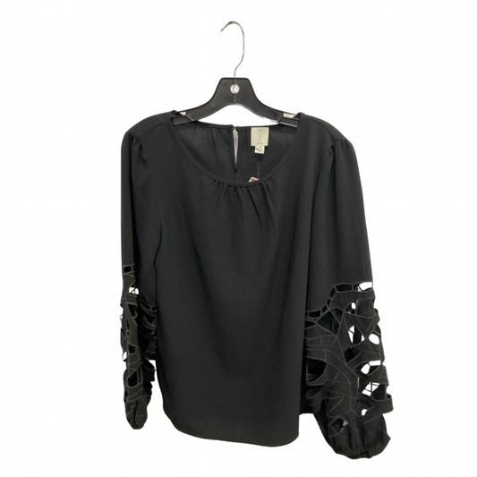 Top Long Sleeve By Joie In Black, Size: M