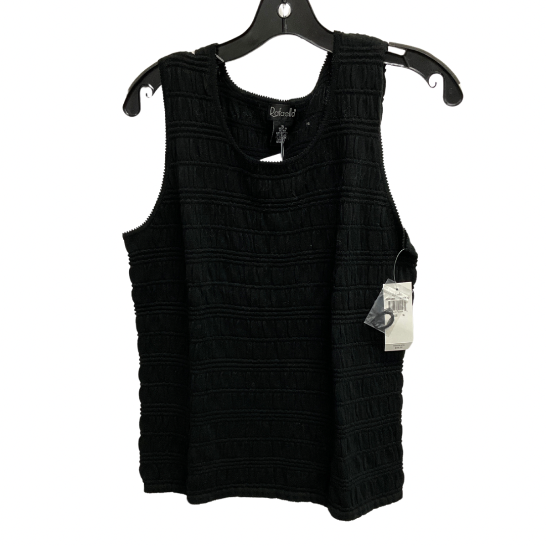 Top Sleeveless Basic By Rafaella In Black, Size: Xl