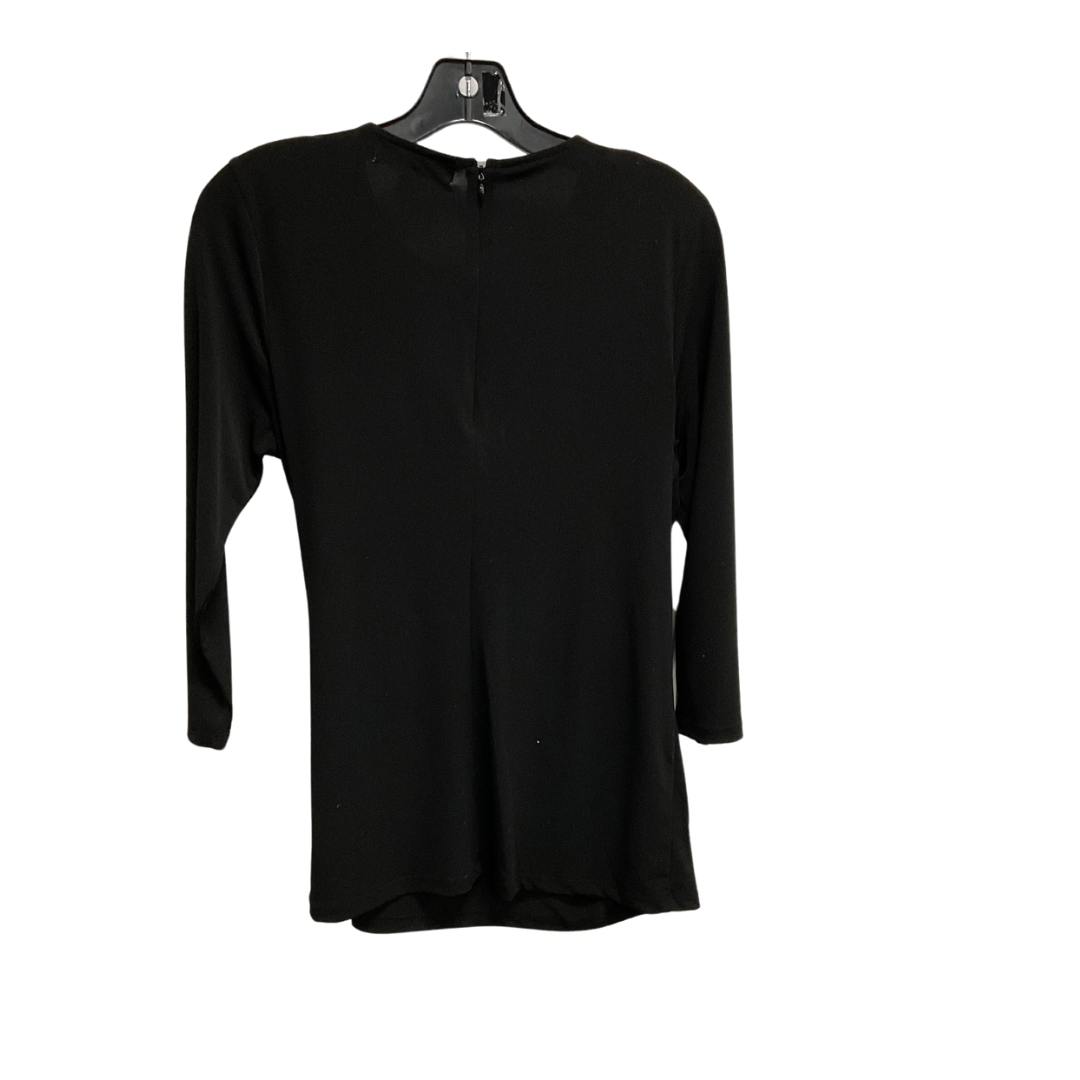 Top 3/4 Sleeve By Michael By Michael Kors In Black, Size: M