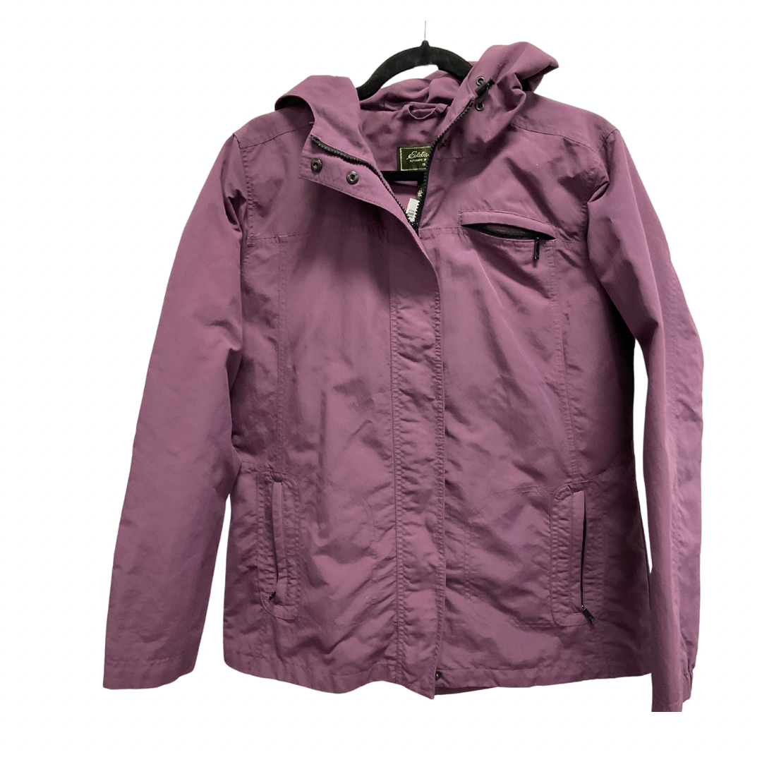 Jacket Windbreaker By Eddie Bauer In Purple, Size: L