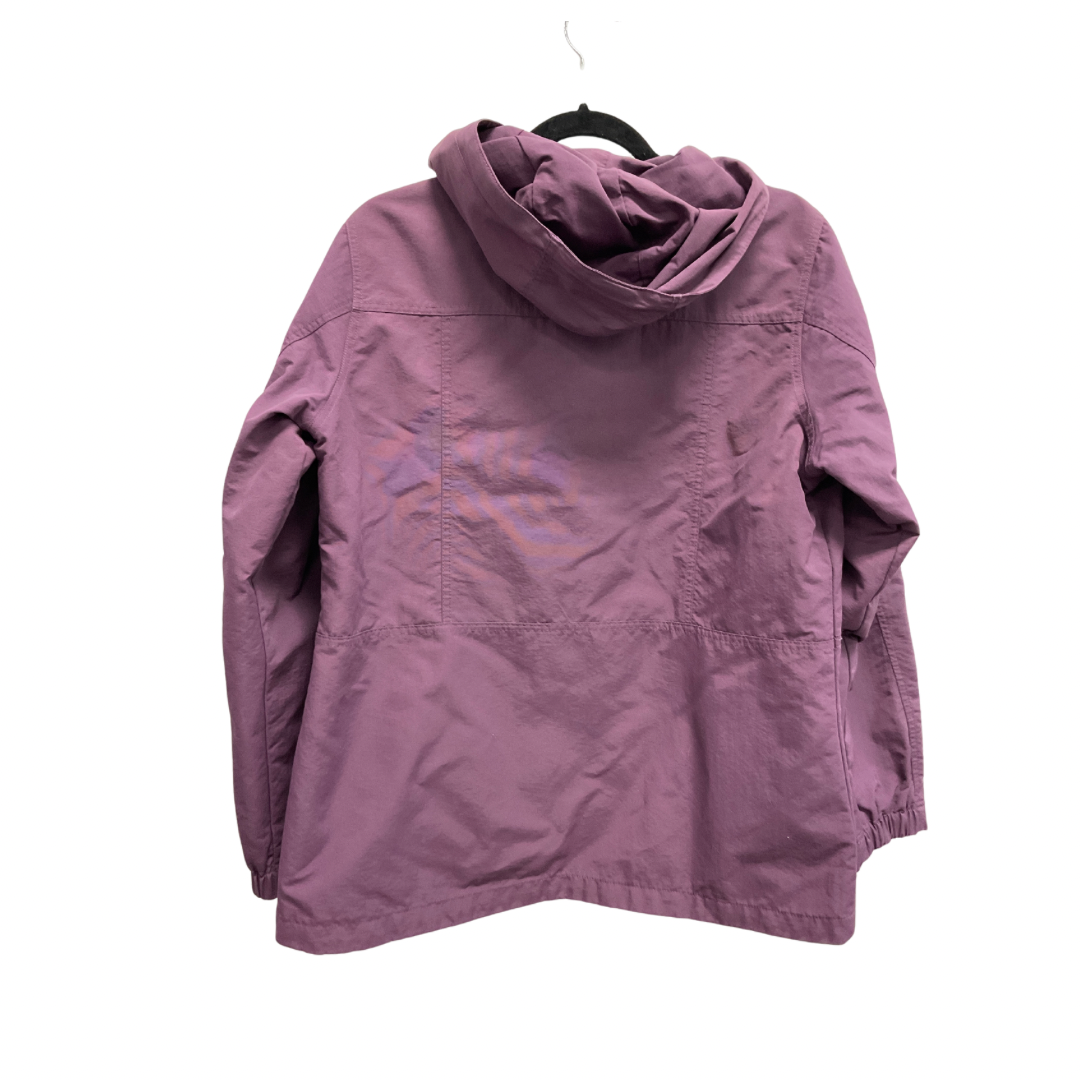 Jacket Windbreaker By Eddie Bauer In Purple, Size: L