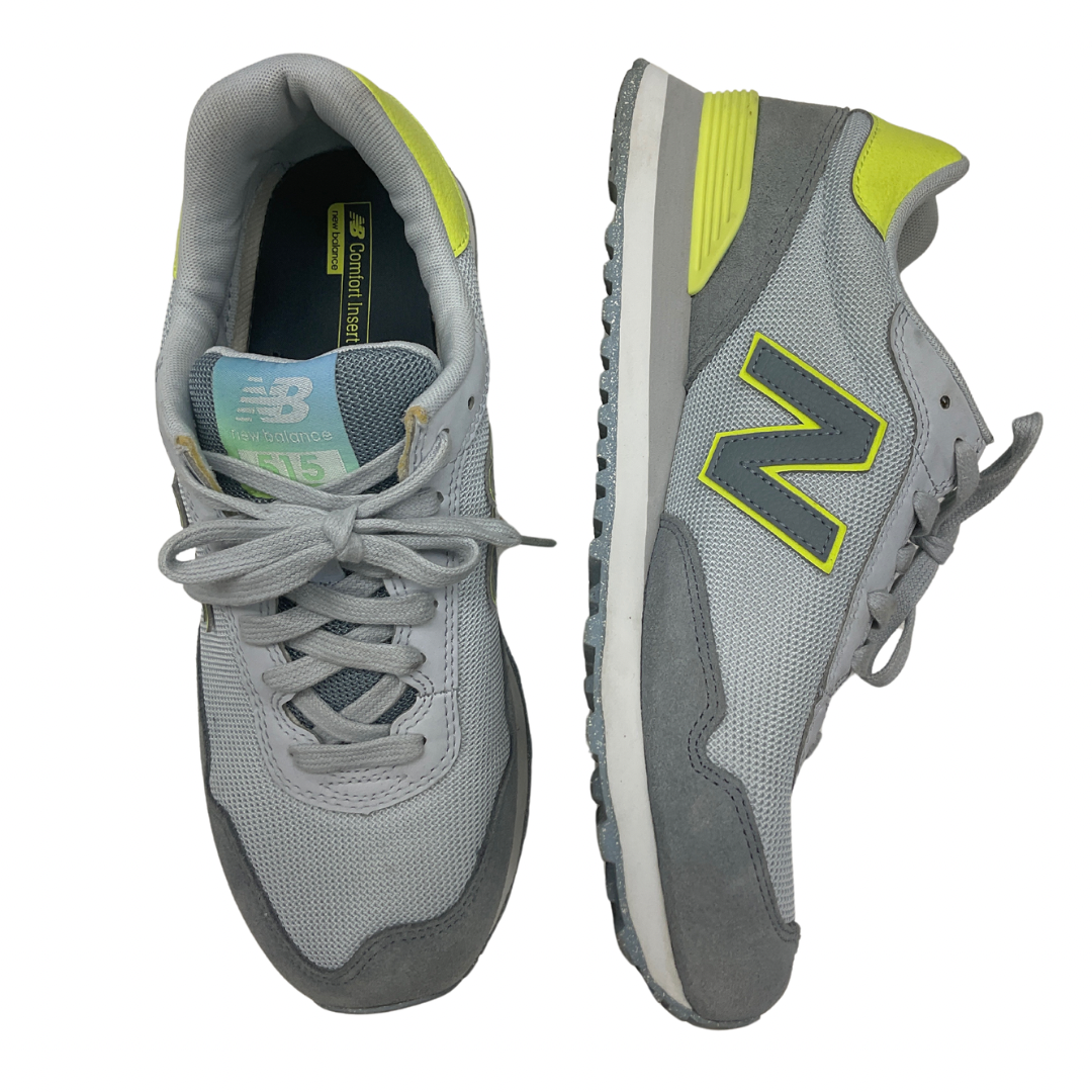 Shoes Sneakers By New Balance In Grey & Yellow, Size: 11