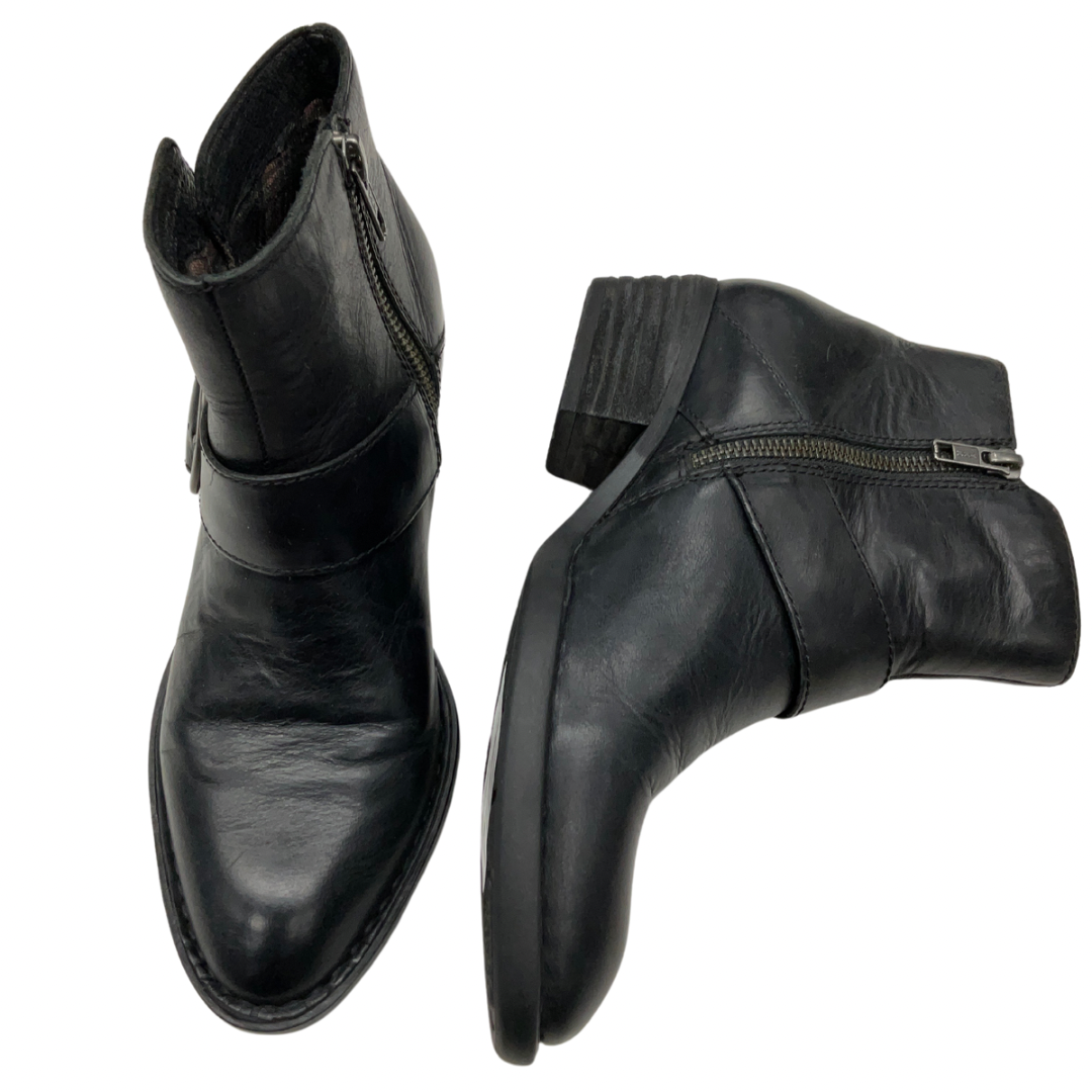 Boots Ankle Heels By Born In Black, Size: 6