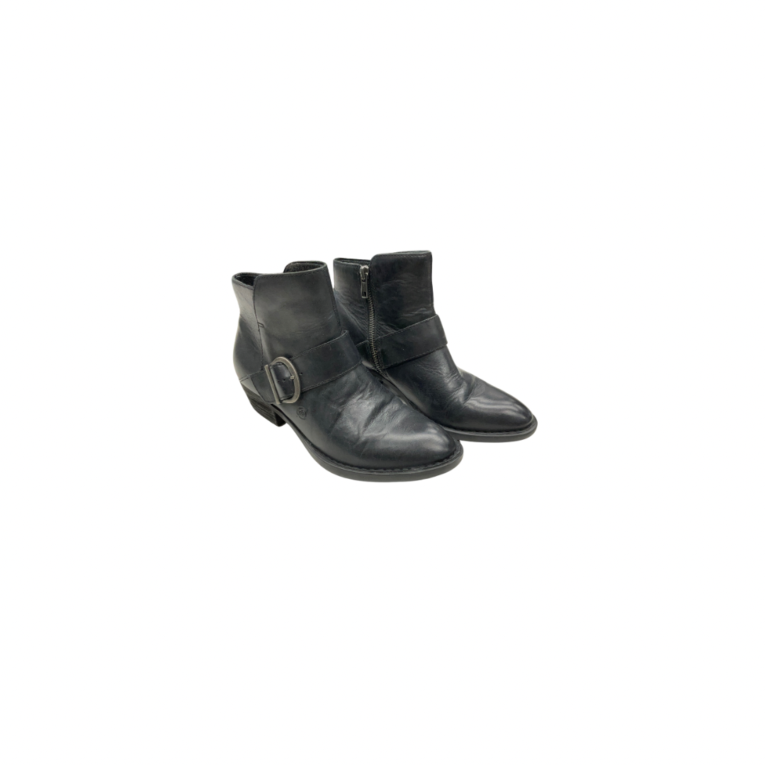 Boots Ankle Heels By Born In Black, Size: 6