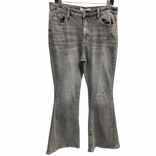 Jeans Flared By Flying Monkey In Grey, Size: 12