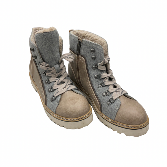 Boots Hiking By Maurices In Brown & Grey, Size: 9.5