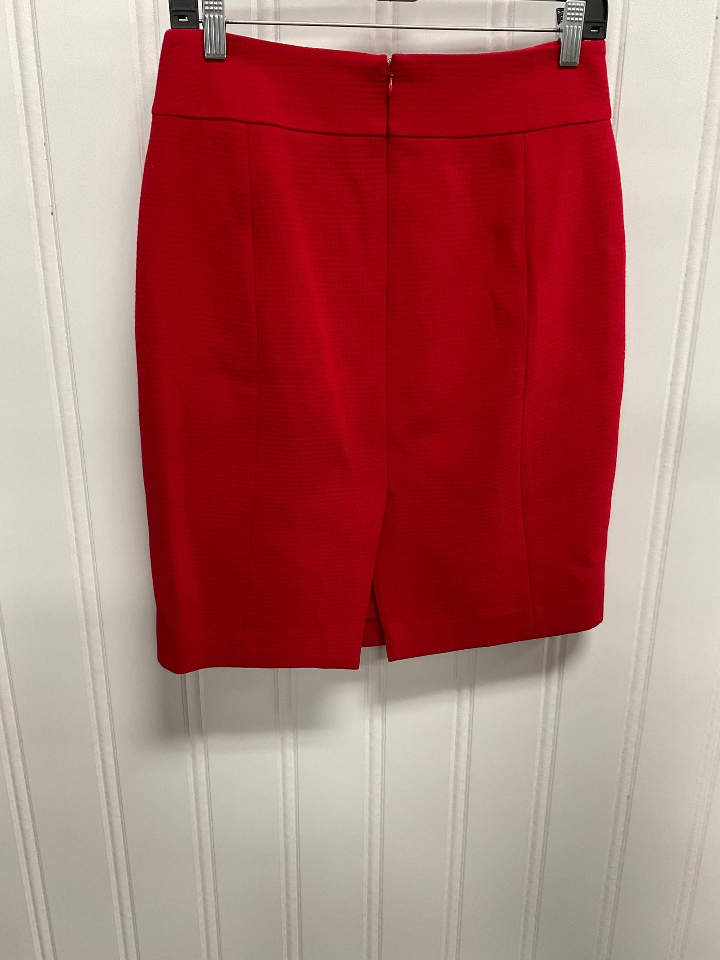 Skirt Midi By Ann Taylor In Red, Size: 8