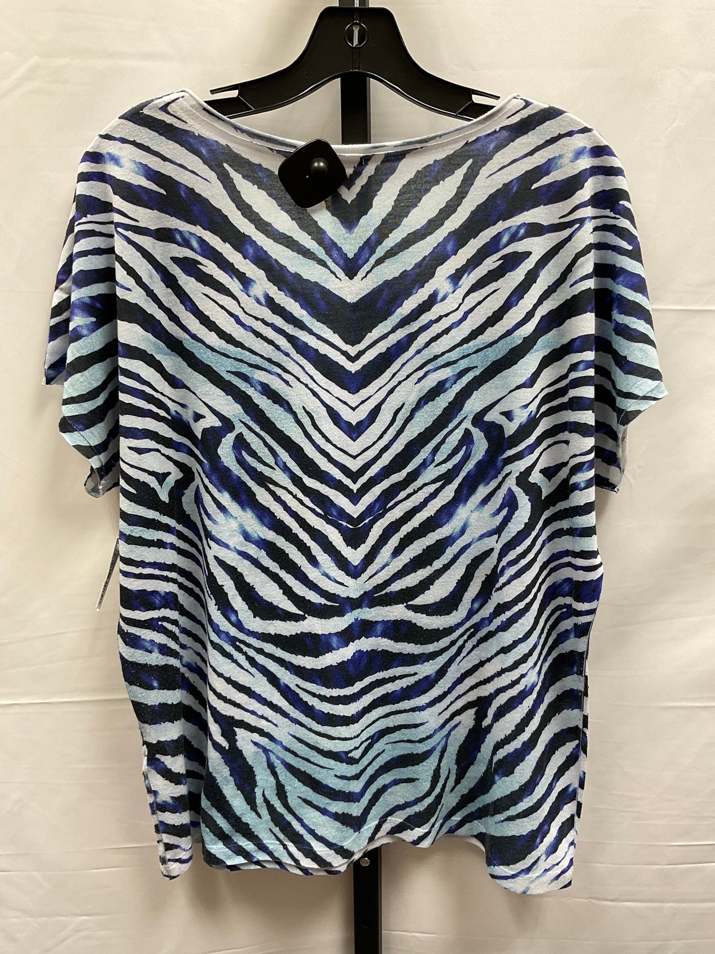 Multi-colored Top Short Sleeve Chicos, Size L