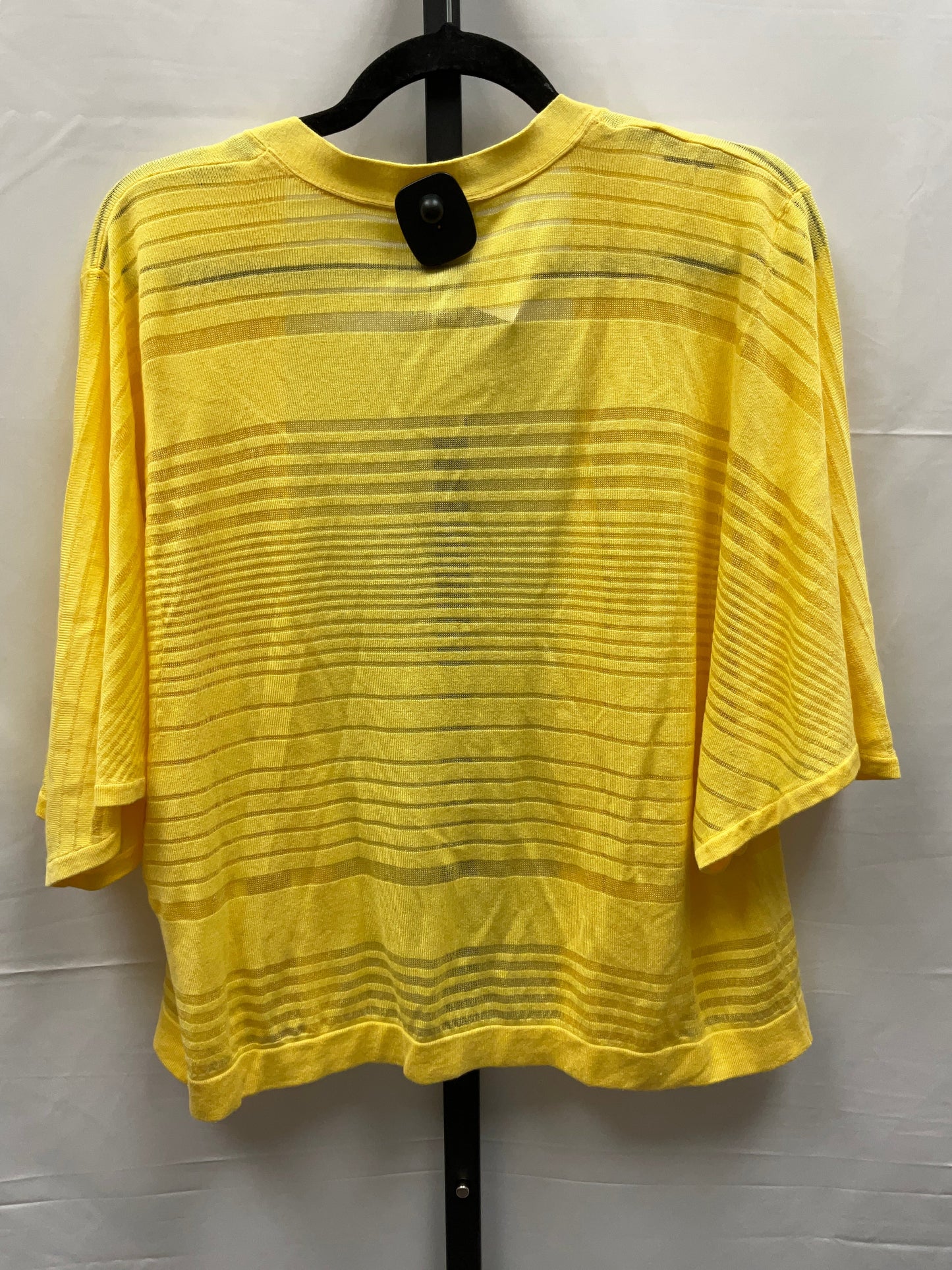 Yellow Cardigan Chicos, Size L