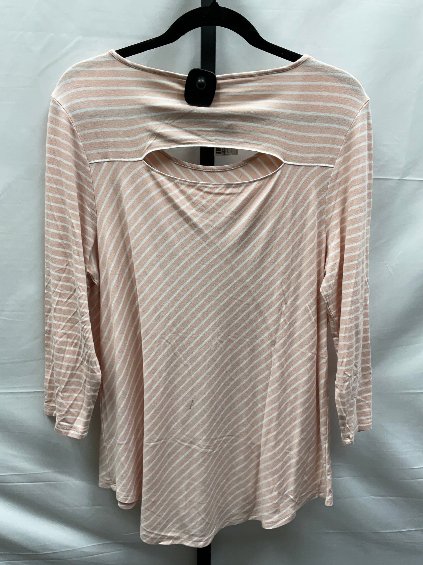 Striped Pattern Top Long Sleeve Chicos, Size M