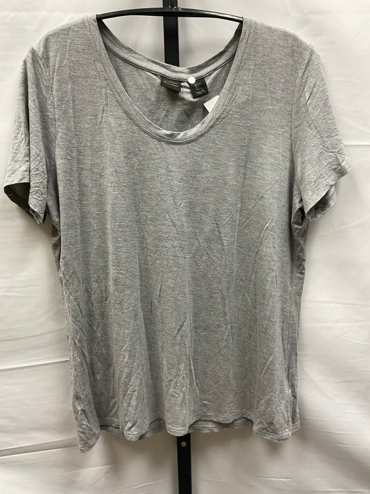 Grey Top Short Sleeve Basic Catherine Malandrino, Size L