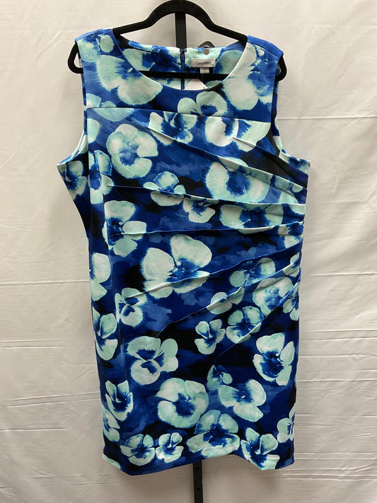 Blue Dress Work Calvin Klein, Size 1x