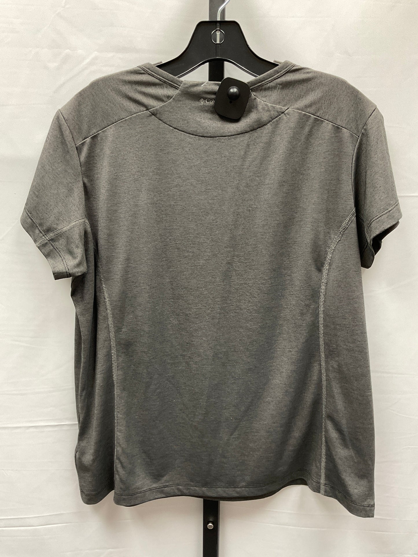 Black Athletic Top Short Sleeve Columbia, Size Xl