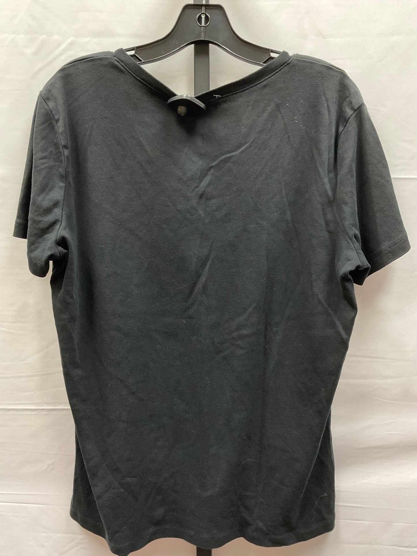 Black Top Short Sleeve Basic Eddie Bauer, Size Xxl