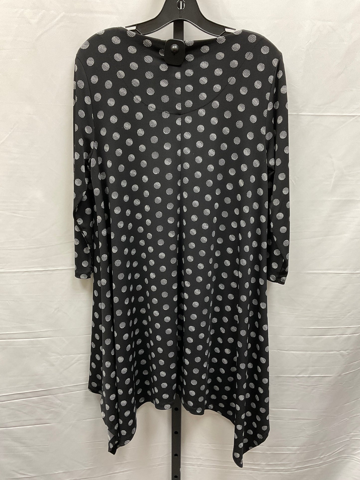 Polkadot Pattern Top Long Sleeve Chicos, Size M