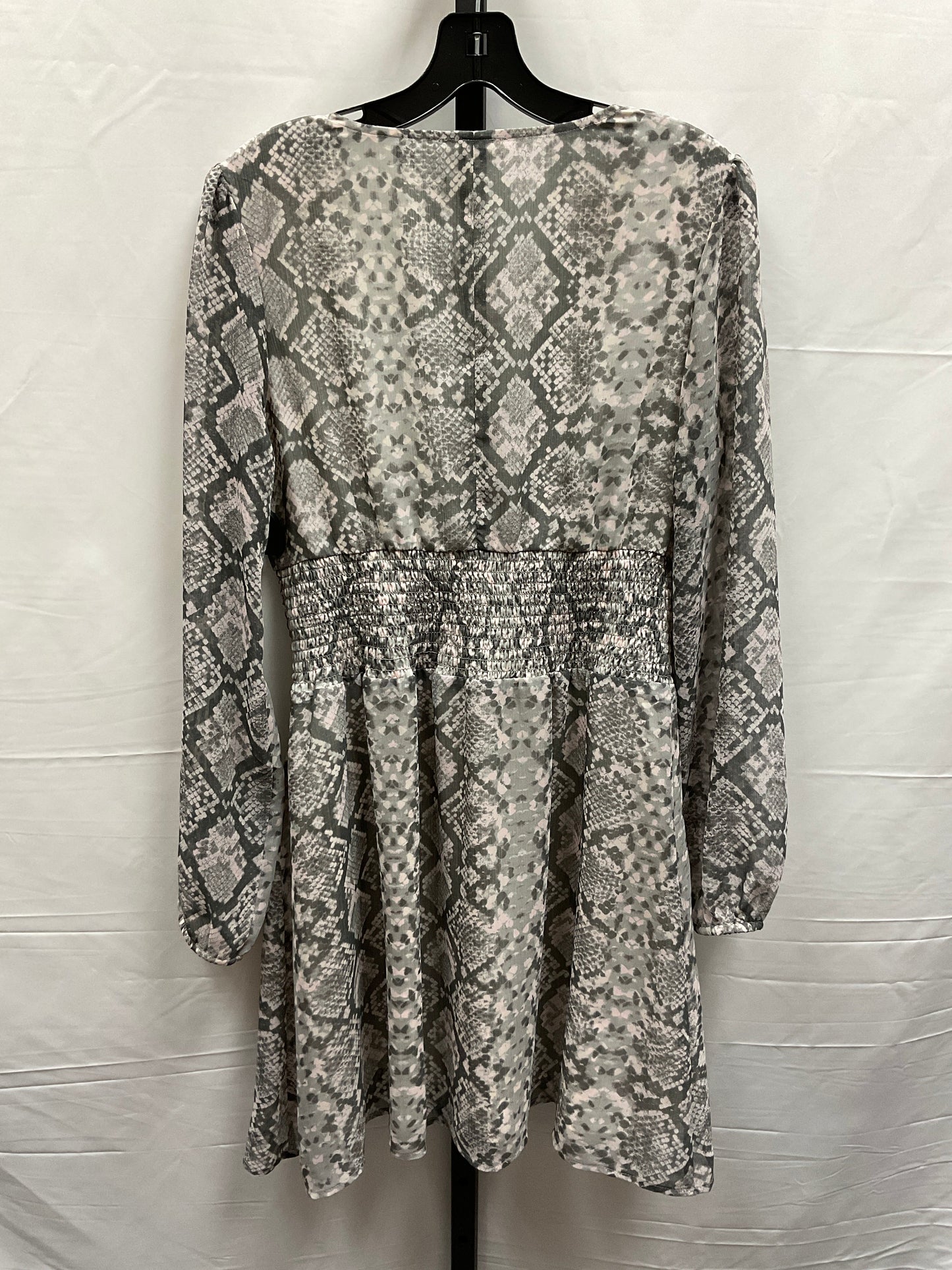 Snakeskin Print Dress Casual Midi Leith, Size M